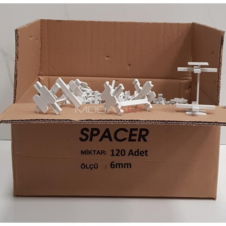 Cam Tuğla Derz Artısı Spencer 6mm Koli 120Adet